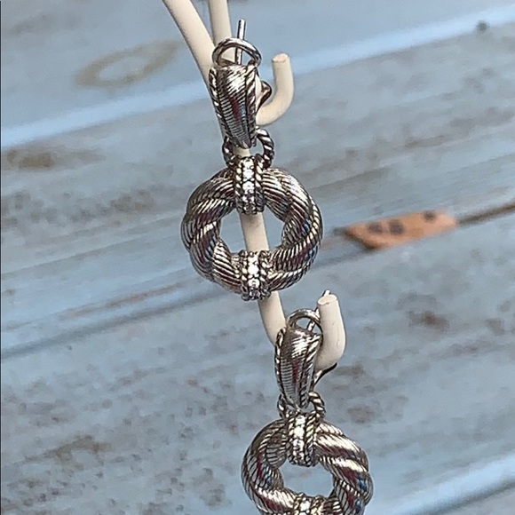 Judith Ripka Jewelry - Judith Ripka Sterling Rope Design Earrings